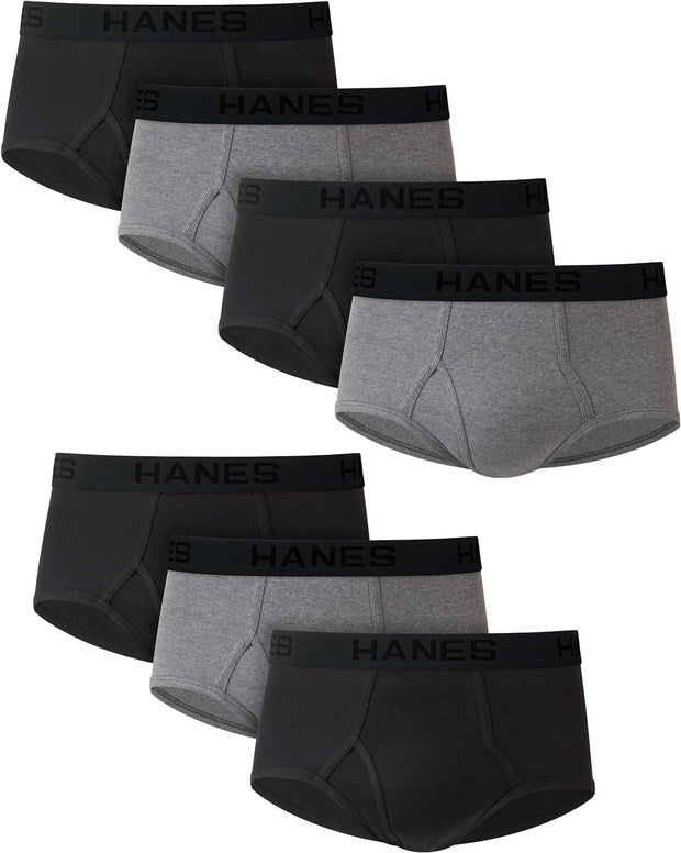 Men'S Tagless Briefs, Soft Moisture Wicking Underwear, Tagless, 7-Pack