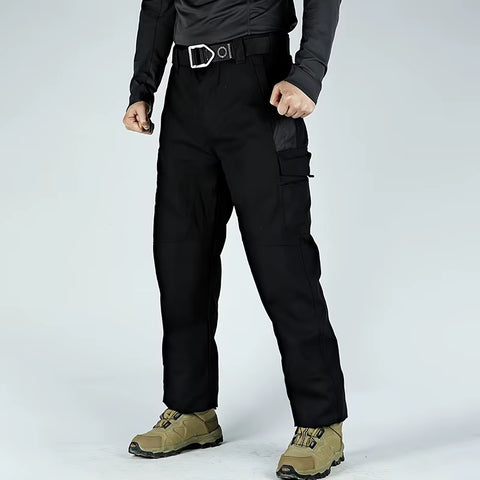 Wear Resistant Work Pant Man Multi-Pocket Straight Cargo Trousers Outdoor Jogging Tactical Pants Spring Autumn Casual Trousers