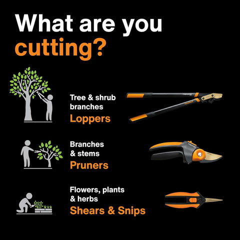 Bypass Pruning Shears, 5/8-Inch Cut Capacity Garden Clippers, Gardening Scissors with Sharp, Rust Resistant Steel Blade