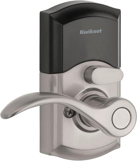 Smartcode 955 Pembroke Light Commercial 10-Button Keypad Electronic Lever, Featuring Convenient Keyless Entry, 3-Year Batter Life and High Traffic Durability Satin Nickel