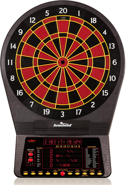 Cricket Pro 800 Electronic Dartboard with Nylontough Segments for Improved Durability and Playability and Micro-Thin Segment Dividers for Reduced Bounce-Outs