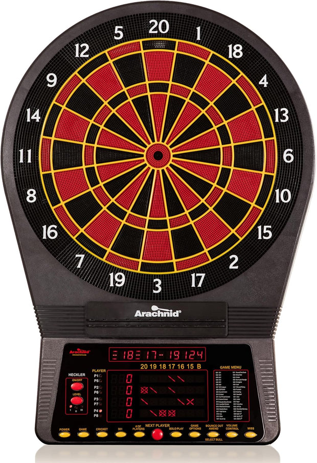 Cricket Pro 800 Electronic Dartboard with Nylontough Segments for Improved Durability and Playability and Micro-Thin Segment Dividers for Reduced Bounce-Outs