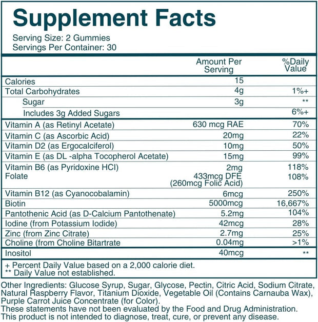 Hair Skin and Nails Gummies - Supports Healthy Hair - Vegan Biotin Vitamins for Women & Men Supports Faster Hair Growth, Stronger Nails, Healthy Skin, Extra Strength (1)