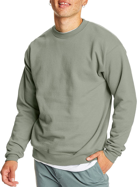 Men'S Ecosmart Fleece, Pullover Crewneck Sweatshirt, 1 or 2 Pack