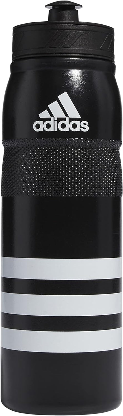 750 ML (28 Oz) Stadium Refillable Plastic Sport Water Bottle, Black/White, One Size