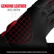 MLB Youth Batting Gloves - Digitek Camo Baseball + Softball - Premium Leather - Many Sizes + Colors - Youth