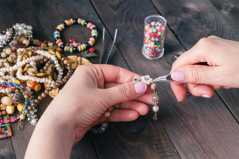 Jump Rings for Jewelry Making Supplies and Necklace Repair with Jump Ring Pliers and Open Jump Ring(1200Pcs Silver and Gold)