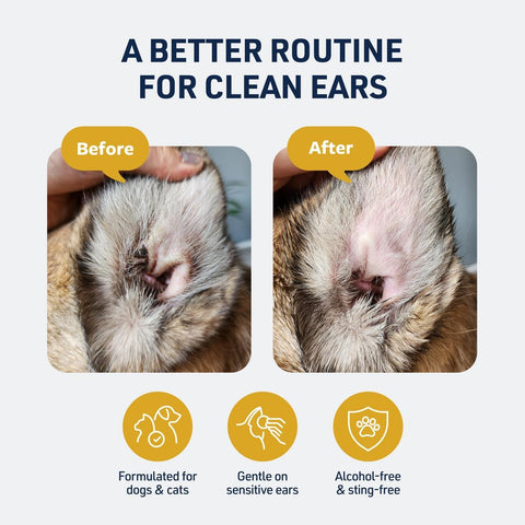 Clinical Care Ear Therapy Wipes, 100Ct – Cat and Dog Ear Cleaner – Help Relieve Itchy Ears Quickly & Effectively Remove Dirt, Debris, and Foul Odor