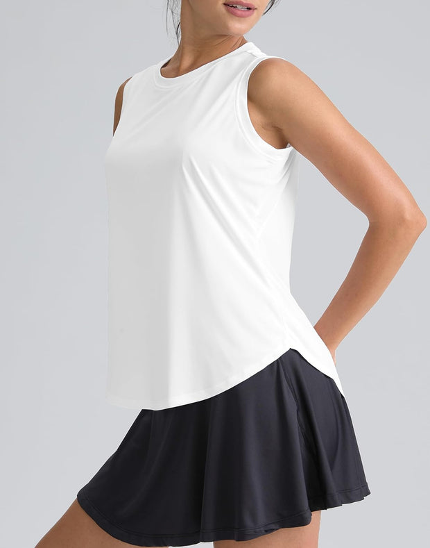 Women'S Sleeveless Workout Tops Breathable Lightweight Active Tennis Yoga Shirts Athletic Running Tank Tops for Women