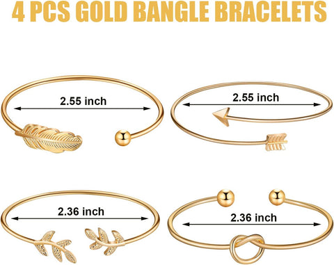Simple Bar Jewelry Set Vertical Bar Necklace Earrings Adjustable Cuff Bracelet for Women
