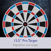 by GLD Products 777 Electronic Dartboard Sport Size over 40 Games Auto-Scoring LCD Cricket Display Impact-Tough Target for Lasting Durability and Ultra-Thin Spider for Fewer Bounce Outs with Soft Tip Darts, Black, One Size