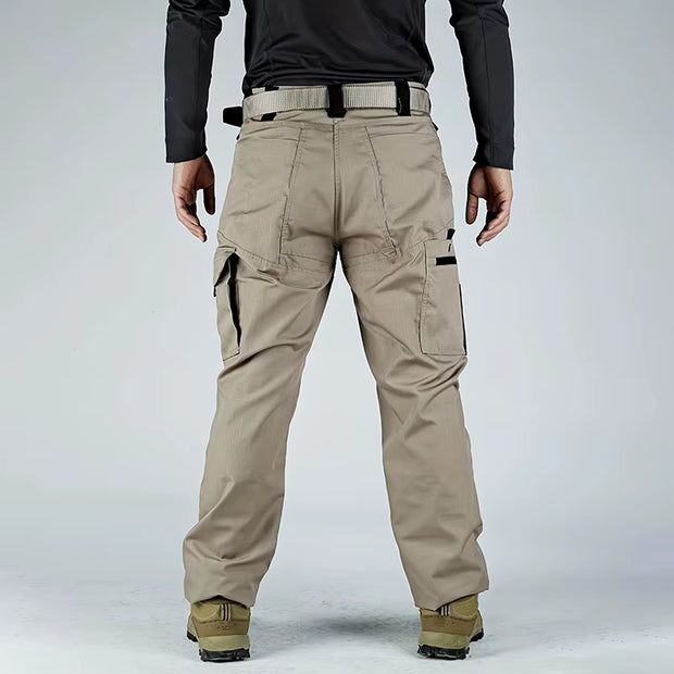 Wear Resistant Work Pant Man Multi-Pocket Straight Cargo Trousers Outdoor Jogging Tactical Pants Spring Autumn Casual Trousers