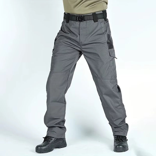 Wear Resistant Work Pant Man Multi-Pocket Straight Cargo Trousers Outdoor Jogging Tactical Pants Spring Autumn Casual Trousers