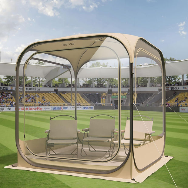 Weather Pod for Sport Events, Fishing & Outdoors | Pop up Bubble Tent Instant Sun & Rain Shelter | No Condensation, Spacious Interior, Ultra Visibility | All Weather Protection | 2-3 Persons