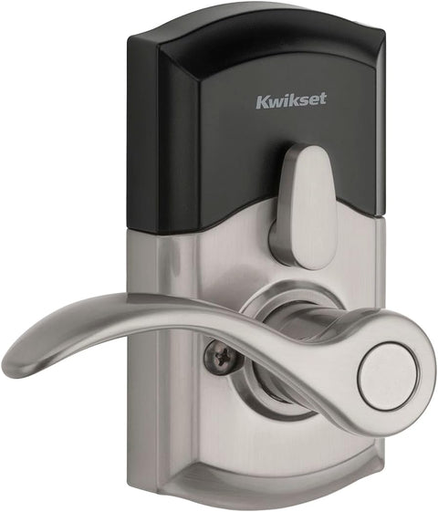 Smartcode 955 Pembroke Light Commercial 10-Button Keypad Electronic Lever, Featuring Convenient Keyless Entry, 3-Year Batter Life and High Traffic Durability Satin Nickel