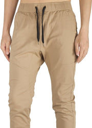 Mens Slim Fit Joggers Elastic Waist Cotton Casual Pants with Pockets Tapered Joggers XS-3XL Hiking Lounging