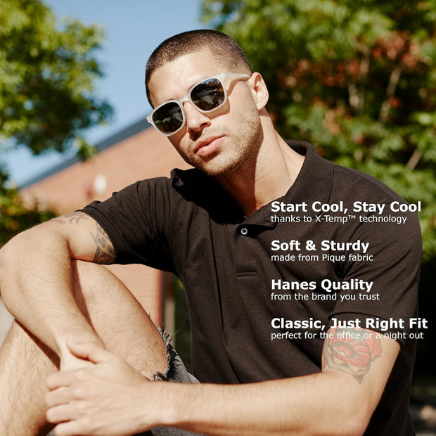 Men’S X-Temp Short Sleeve Polo Shirt, Midweight Men'S Shirt