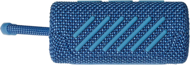 Go 3 Eco - Portable Mini Bluetooth Speaker, Big Audio and Punchy Bass, IP67 Waterproof and Dustproof, 5 Hours of Playtime, Made in Part with Recycled Materials (Eco Blue)