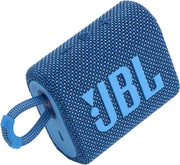 Go 3 Eco - Portable Mini Bluetooth Speaker, Big Audio and Punchy Bass, IP67 Waterproof and Dustproof, 5 Hours of Playtime, Made in Part with Recycled Materials (Eco Blue)