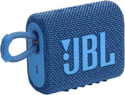 Go 3 Eco - Portable Mini Bluetooth Speaker, Big Audio and Punchy Bass, IP67 Waterproof and Dustproof, 5 Hours of Playtime, Made in Part with Recycled Materials (Eco Blue)