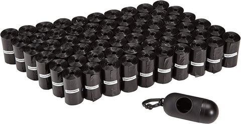 Dog Poop Bags with Dispenser, 300 Count, Enhanced for Guaranteed Leakproof, Unscented, Includes Leash Clip