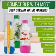 Replacement Carbonating Sparkling Water Bottles for Sodastream - 1 Liter, Bpa-Free & Leak-Proof (Compatible with Fizzi, One Touch, Jet, Source, Play, Genesis, Power Models) - 3-Pack (Multi)