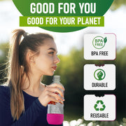 Replacement Carbonating Sparkling Water Bottles for Sodastream - 1 Liter, Bpa-Free & Leak-Proof (Compatible with Fizzi, One Touch, Jet, Source, Play, Genesis, Power Models) - 3-Pack (Multi)