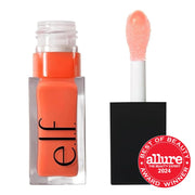 Glow Reviver Lip Oil, Nourishing Tinted Lip Oil for a High-Shine Finish, Infused with Jojoba Oil, Vegan & Cruelty-Free, Coral Fixation