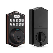 Fingerprint Door Lock Smart Keypad Deadbolt Keyless Entry Door Lock Electronic Keypad Lock Easy to Install Ideal for Entry