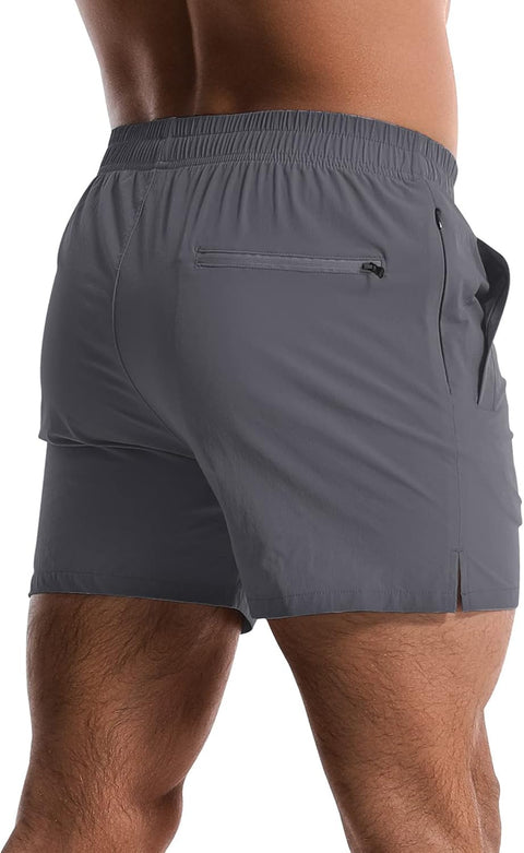 2 Pack Mens Athletic Shorts 5 Inch Quick Dry Gym Workout Shorts Men Lightweight Sports Running Shorts with Pockets