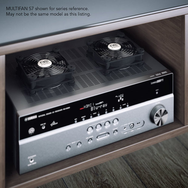 MULTIFAN S7, Quiet Dual 120Mm USB Fan, Ul-Certified for Receiver DVR Playstation Xbox Computer Cabinet Cooling
