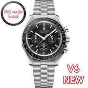 2024 New V5 PD1701 Men'S Watches Luxury Quartz Watch Men Sport Speed Chronograph AR Sapphire Glass 100M Waterproof