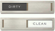 Dishwasher Magnet Clean Dirty Sign,  Premium Stainless Steel Grade 304, Kitchen Organizers and Storage Decor Accessories, Extra Adhesive Tapes Included.