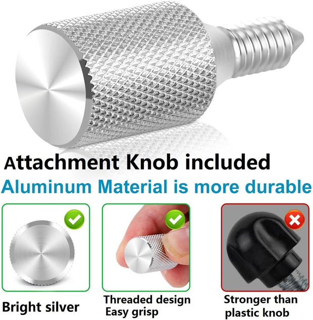Pasta Maker Attachment 3 in 1 Set for Kitchenaid Mixers plus Hub Knob Screw Accessory Included Dough Sheet Roller, Spaghetti & Fettuccine Cutters and Cleaning Brush