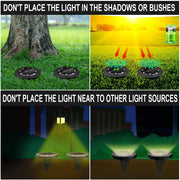 Solar Powered 8 Pack Outdoor LED Disk Lights - IP68 Waterproof, Non-Slip, Wear-Resistant Pathway Lights (Warm White)
