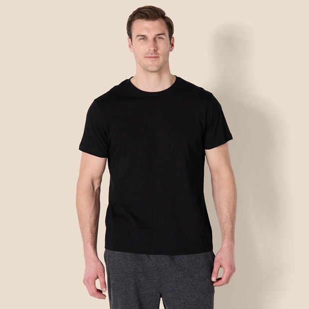 Men'S Crew Neck T-Shirts, Pack of 6, Versatile Basics,