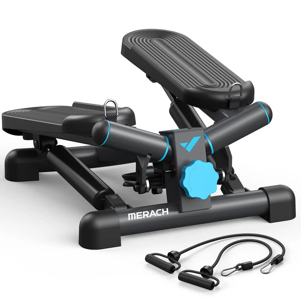 Mini Stepper for Exercise Twist Stair Stepper 330LBS Capacity Stepper Exercise Equipment with Resistance Band for Fitness