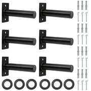 Wall Mounted Weight Plate Holder Fit 2Inch Olympic Weight Plates with Protective Rubber Pad Max Weight 300 Lb Mounting Hardware
