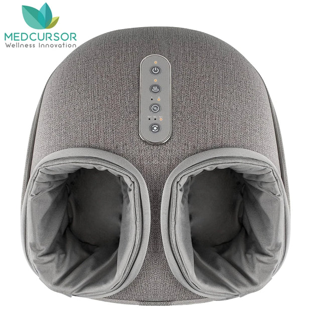 Foot Massager Heating Therapy Adjustable Shiatsu Deep Kneading Roller Muscle Relaxation Pain Relief for Home Office