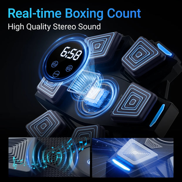 Musical Boxing Machine, Suitable for Both Adults and Children, Smart Touch Screen to Adjust Speed and Mode Anytime and Anywhere