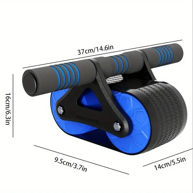 Stainless Steel Ab Roller - Core & Chest Muscle Training Wheel, Non-Electric Fitness Equipment for All