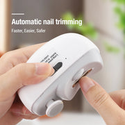 2 in 1 Electric Nail Clippers Manicure Anti-Splash Nail Trimmer for Baby Finger Toe Scissors Pedicure Thick Nails Cutter Tools