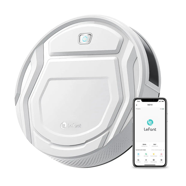 M210 Robot Vacuum Cleaner, 2000Pa Suction, 120 Mins Runtime, Low Noise, Automatic Self-Charging