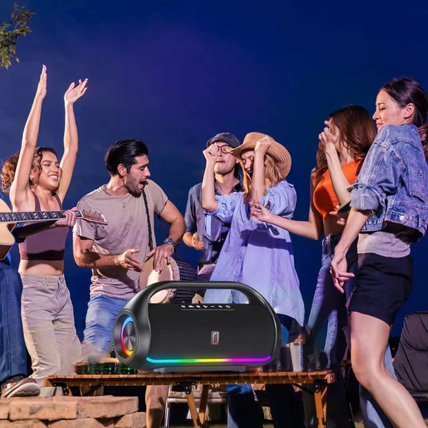 Bluetooth Speaker Output Power Bluetooth Speaker with Excellent Bass Performace Waterproof Camping Outdoor