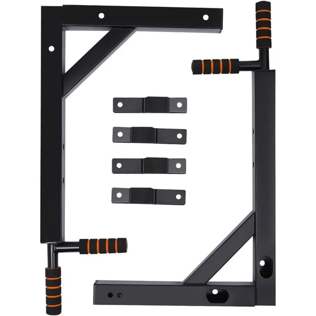 Multi-Grip Wall Mount Pull-Up Bar Dip Station Home Fitness Equipment Gym and Fitness Heavy