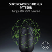 Seiren V3 Mini Usb Microphone: Condenser Mic - Supercardioid Pickup Pattern - Tap-To-Mute Sensor with Led Indicator - Sho