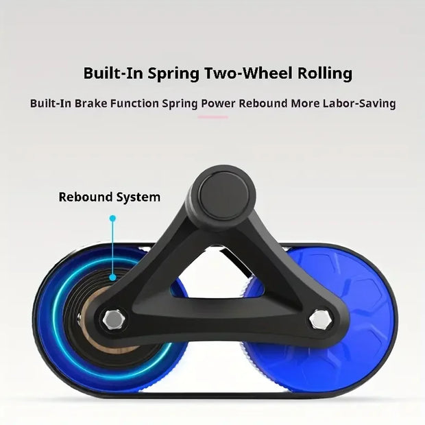 Stainless Steel Ab Roller - Core & Chest Muscle Training Wheel, Non-Electric Fitness Equipment for All