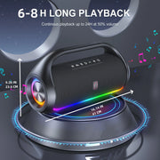 Bluetooth Speaker Output Power Bluetooth Speaker with Excellent Bass Performace Waterproof Camping Outdoor