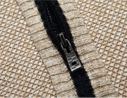 Men'S Casual Slim Full Zip Thick Knitted Cardigan Sweaters with Pockets