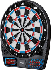 by GLD Products 777 Electronic Dartboard Sport Size over 40 Games Auto-Scoring LCD Cricket Display Impact-Tough Target for Lasting Durability and Ultra-Thin Spider for Fewer Bounce Outs with Soft Tip Darts, Black, One Size